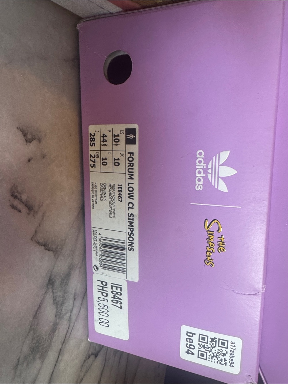 adidas Originals x The Simpsons Forum Low CL IE8467 Men’s Size 10.5 w/ Box - Picture 5 of 8